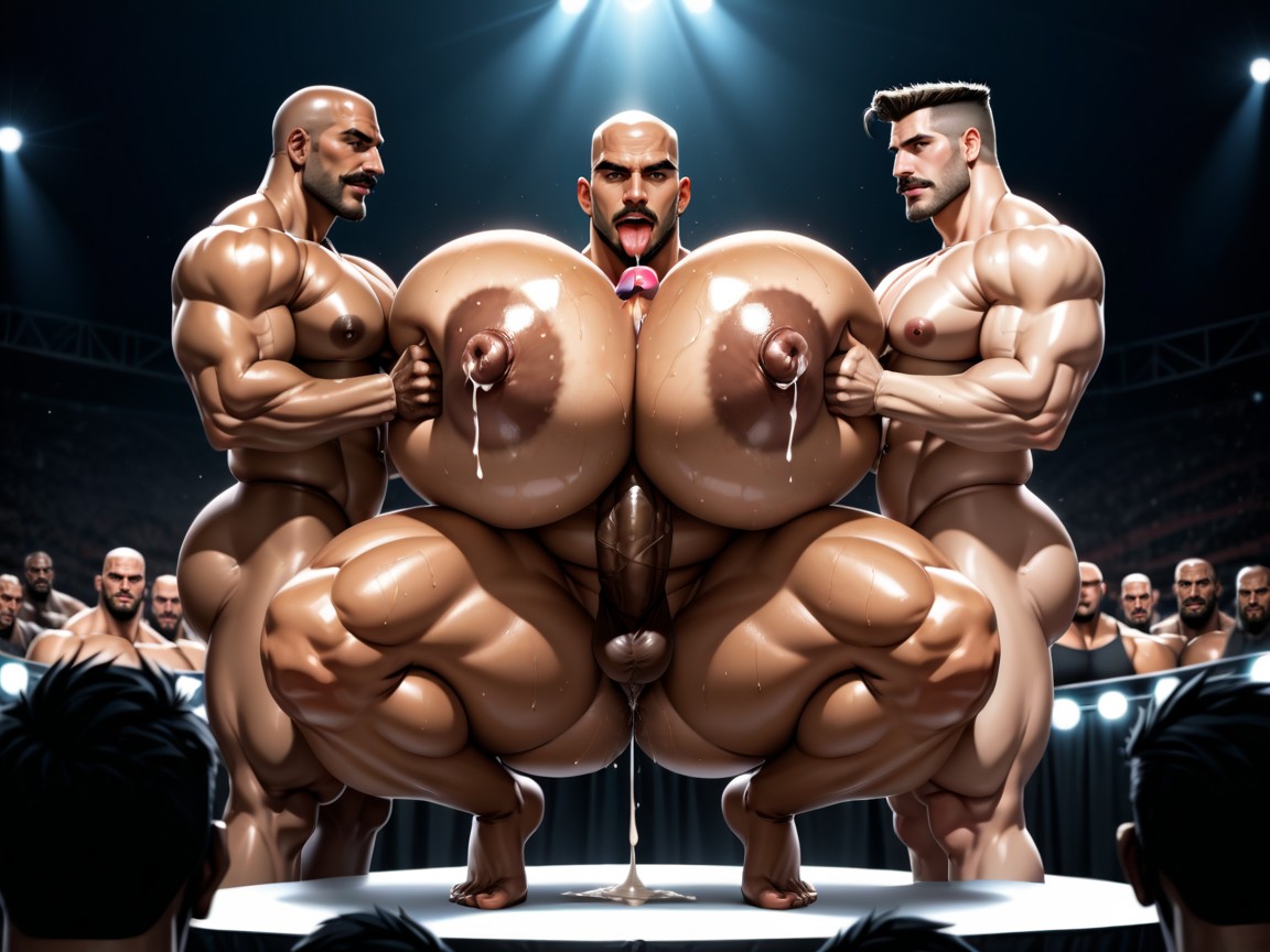 Massive Ass, Oiled Skin, Double Penetration AI Porn