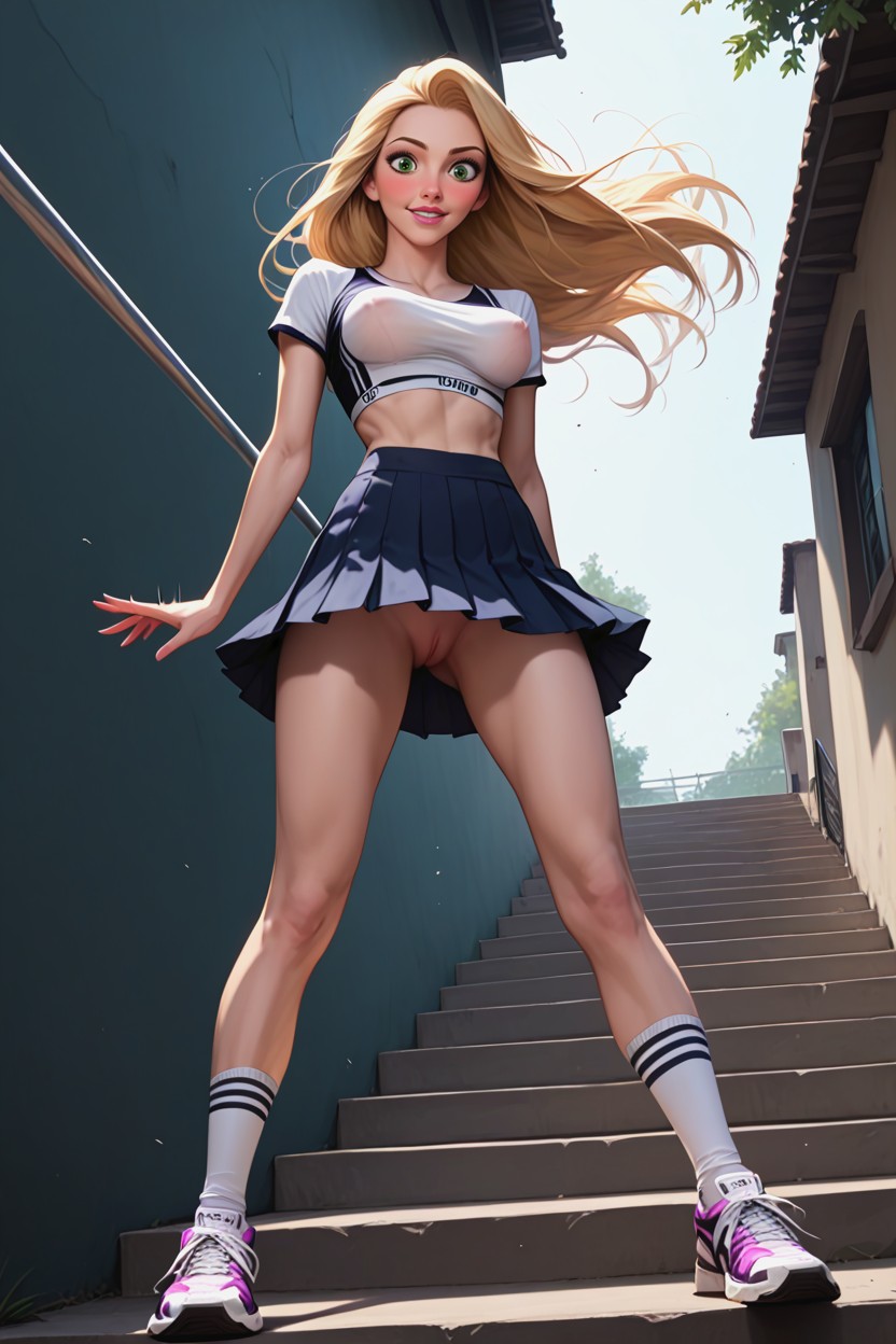 Full Body, Surprised, Brown Skin Hentai AI Porn