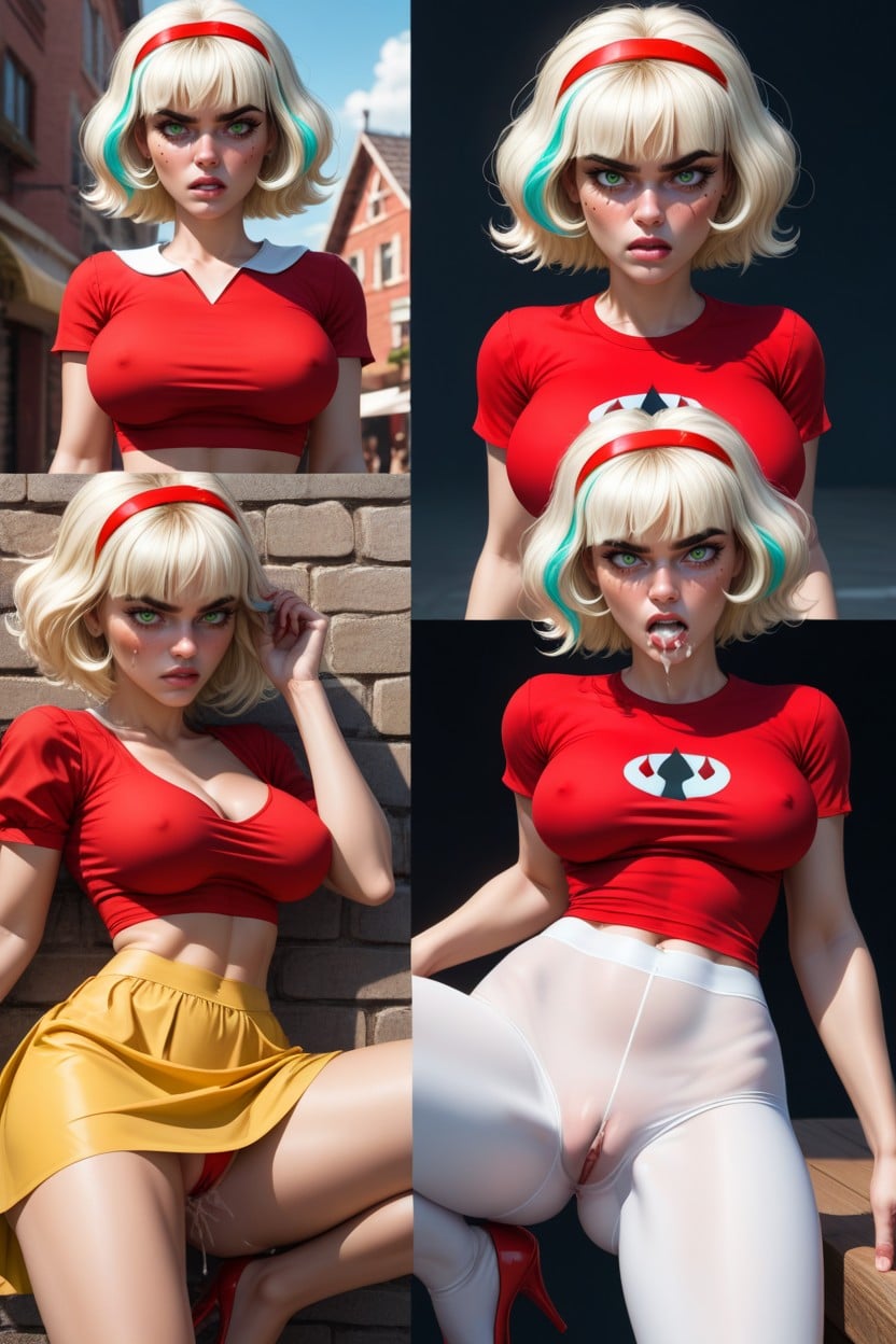 Thick Eyebrows, Shocked, Face Expression Hentai AI Porn