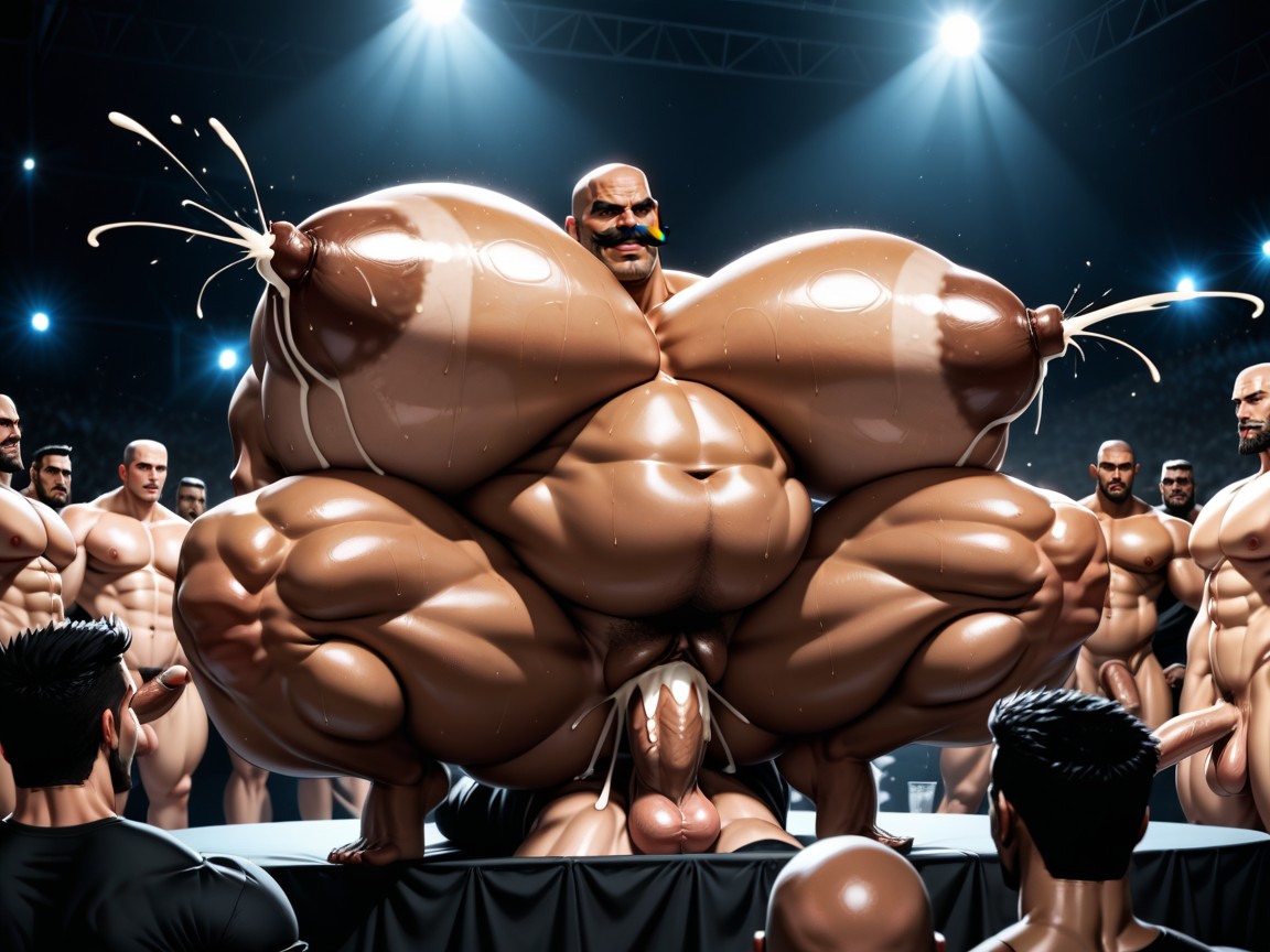 Side View, Extreme Hyper Boobs, 20+ AI Porn