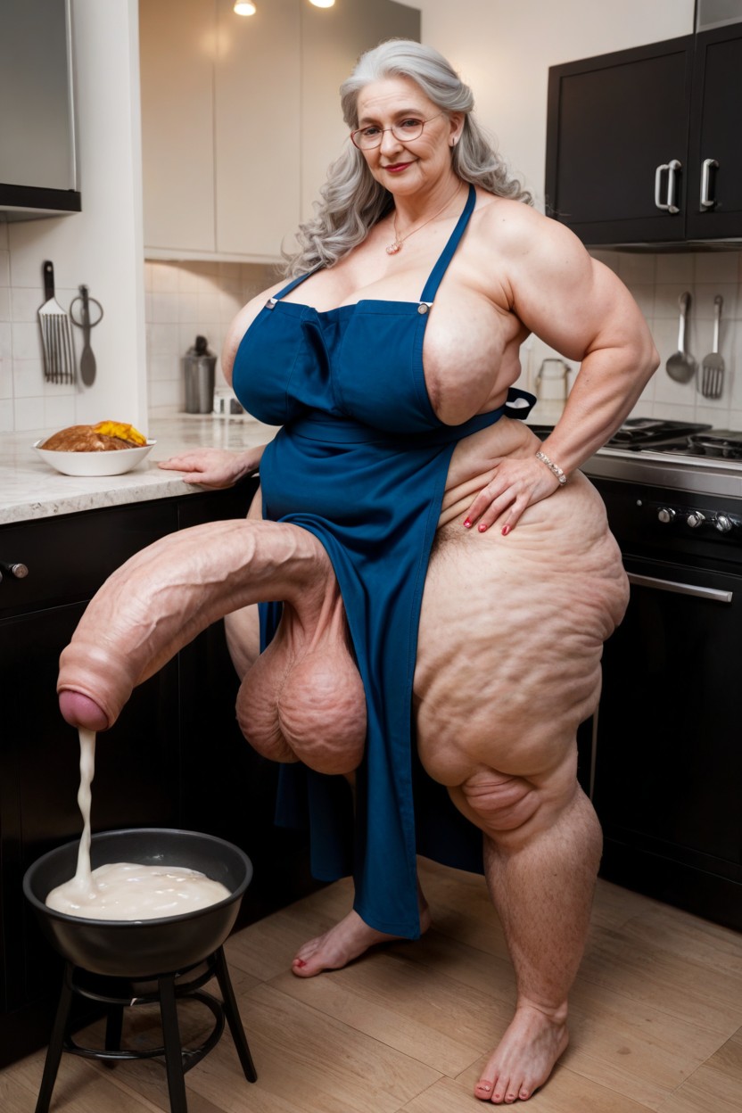Fat Saggy Arms, Big Belly, Cellulite Saggy Body AI Porn