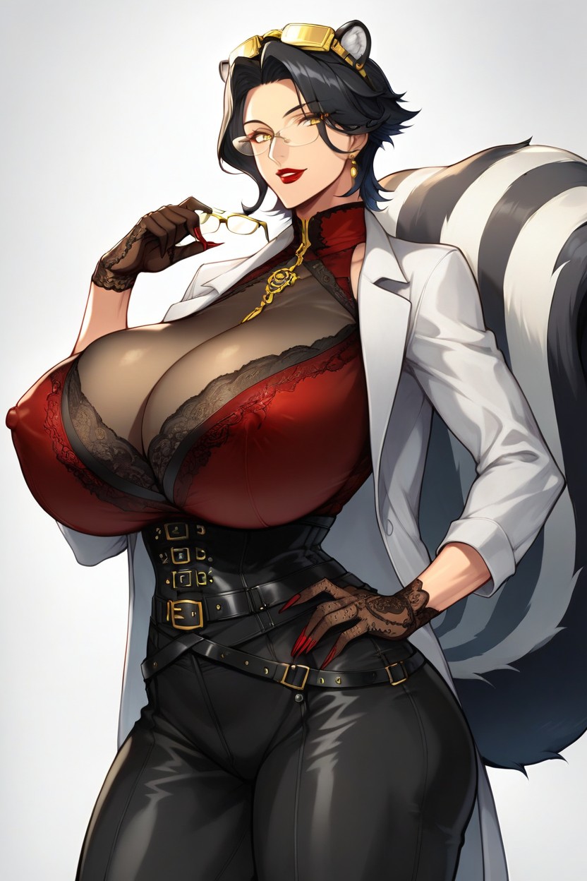 Corset, Wide Belt, Short Length Hentai AI Porn