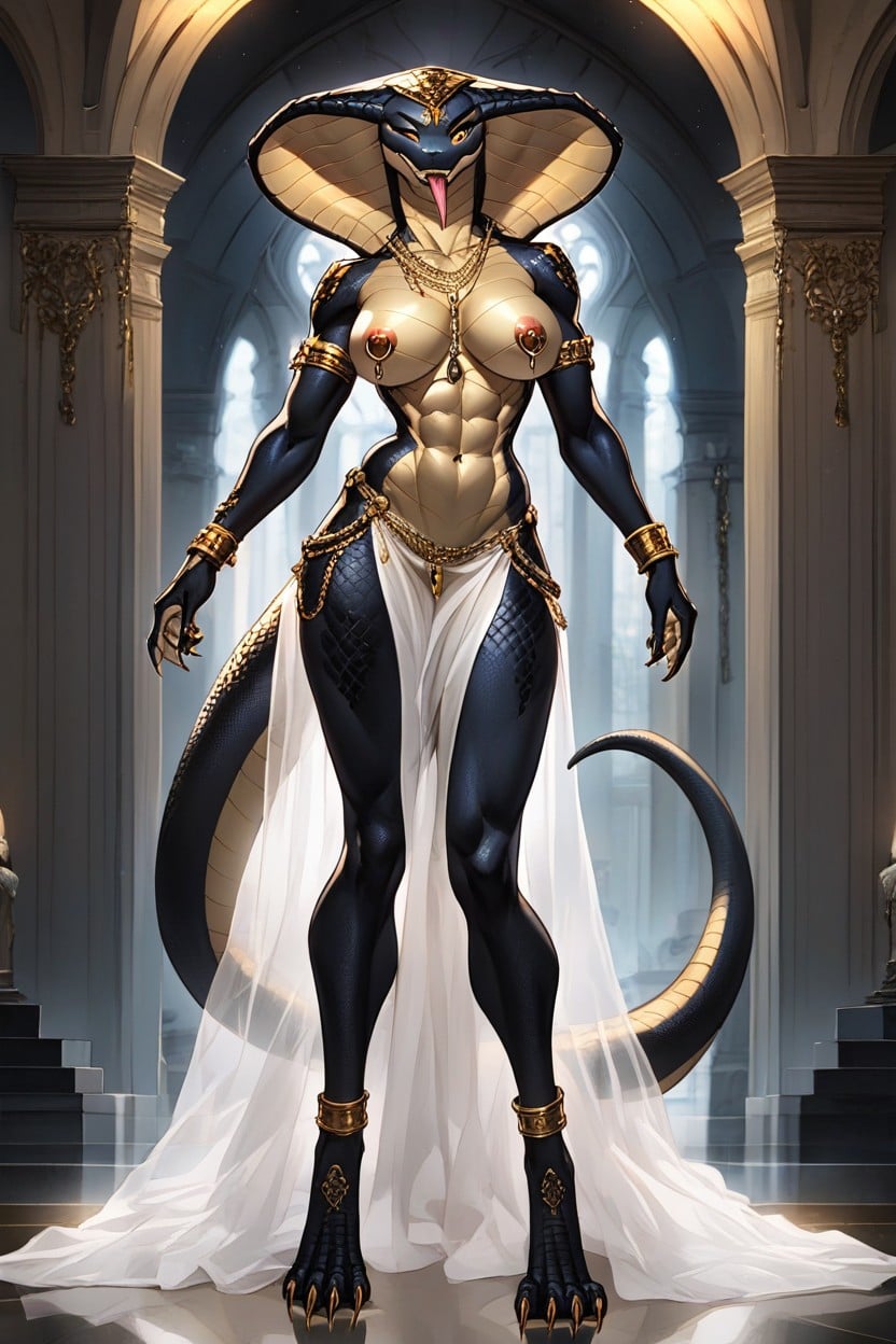 딱 맞는 체형, Large Golden Nipple Rings Conected With Chains, Clitoris Barbell 퍼리 AI 포르노