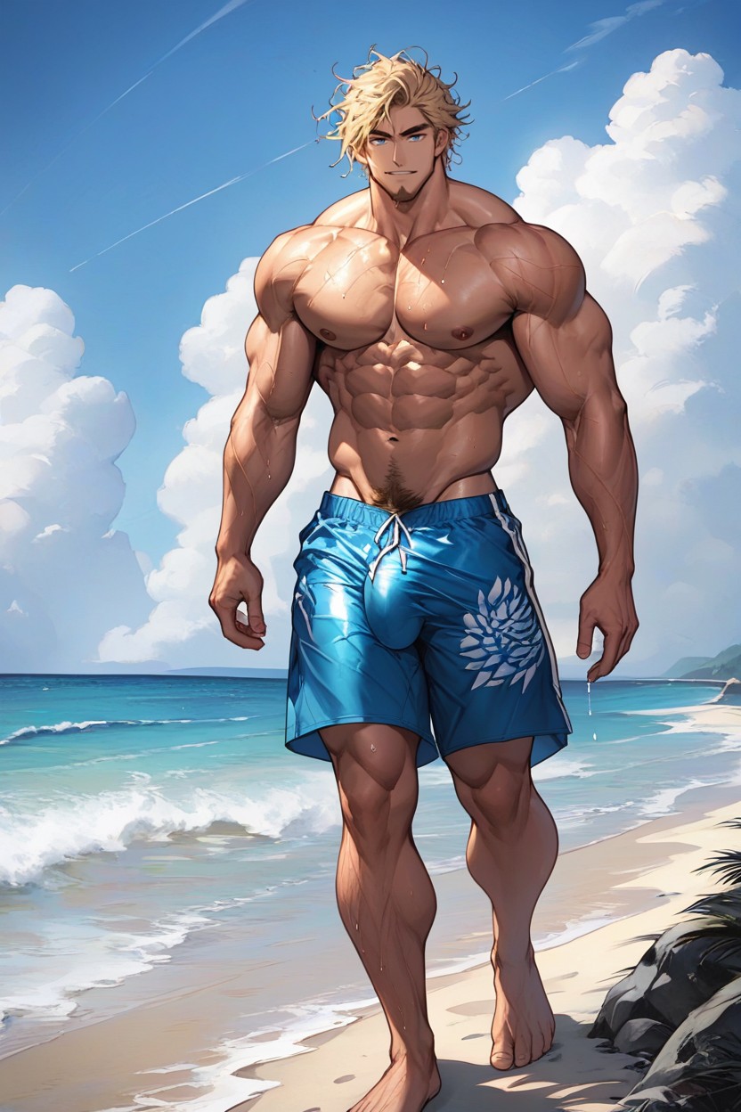 Shorts, Swim, 18+ AI Gay Porn