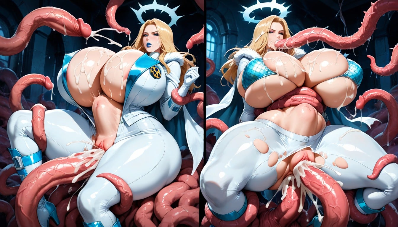 Spiked Tentacles, Suit With Diamond Decor, Cape Hentai AI Porn