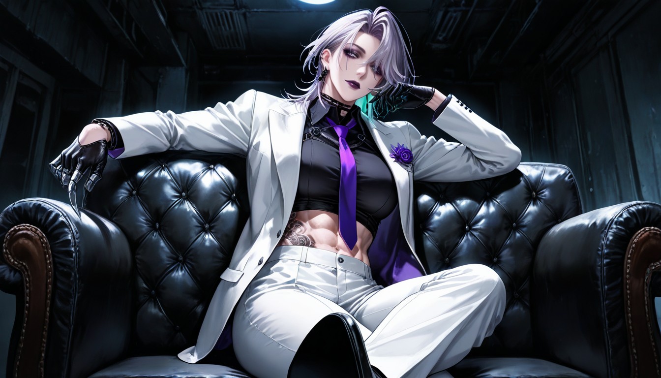 Futadom, Hand Focus, Scornful Eyes Hentai AI Porn