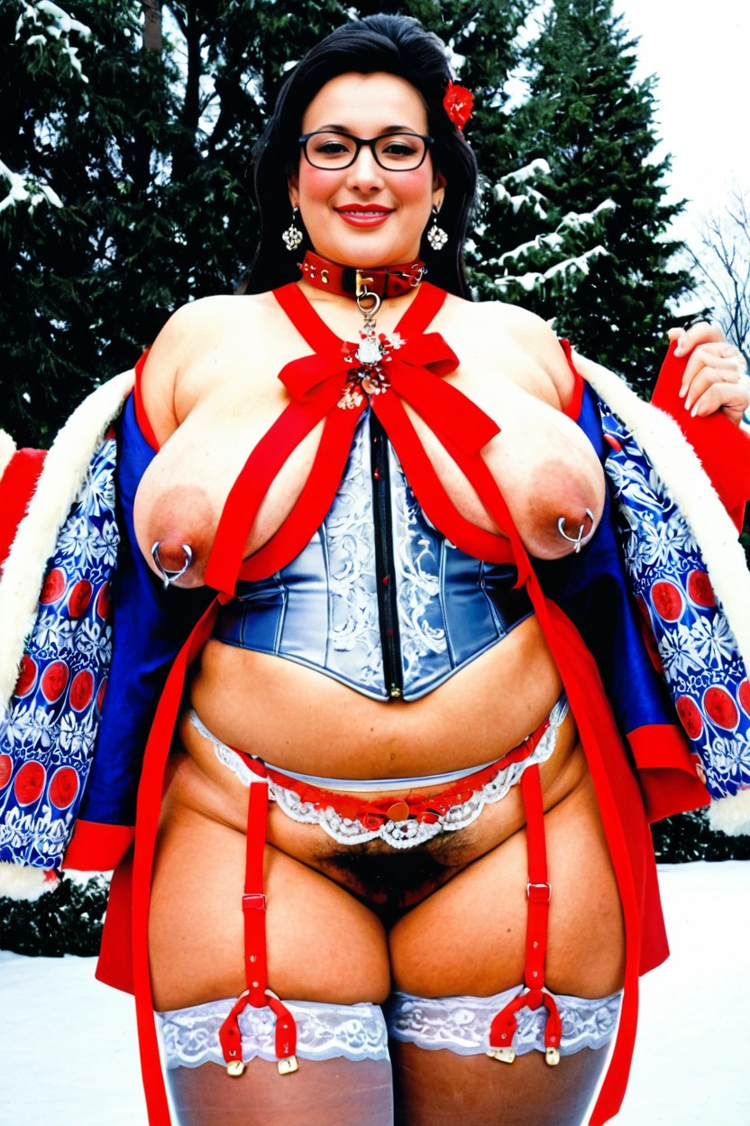 Sensual Breast Restrained Belts, Chubby Abs, Supermassive Round Wide Wide Hips Porno BBW IA