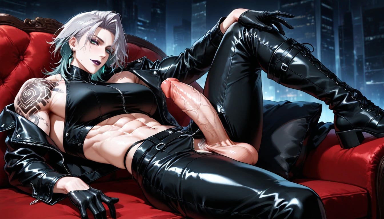 Futanari, Jerking Off, 25+ Hentai AI Porn