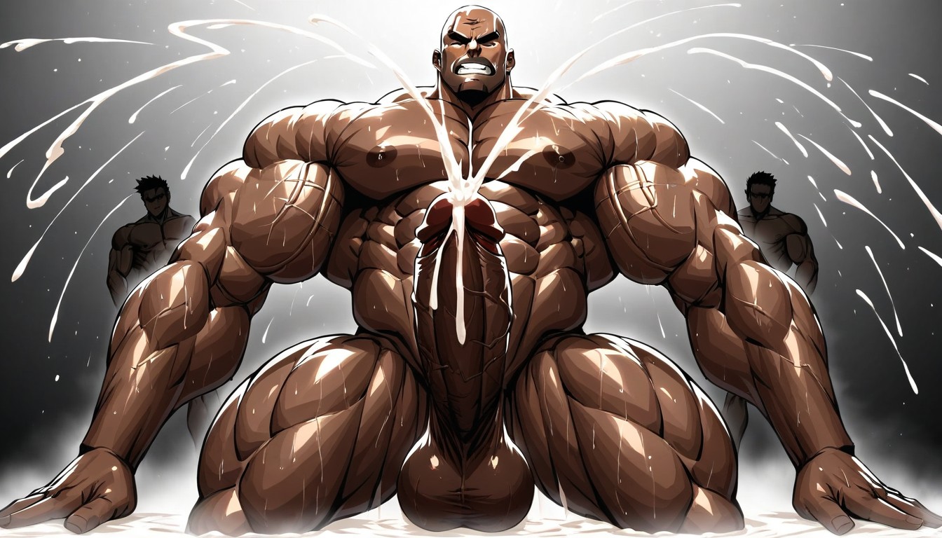 Extremely Sweaty, Veins Stood Out On The Surface, Huge Heavy Balls AI Gay Porn