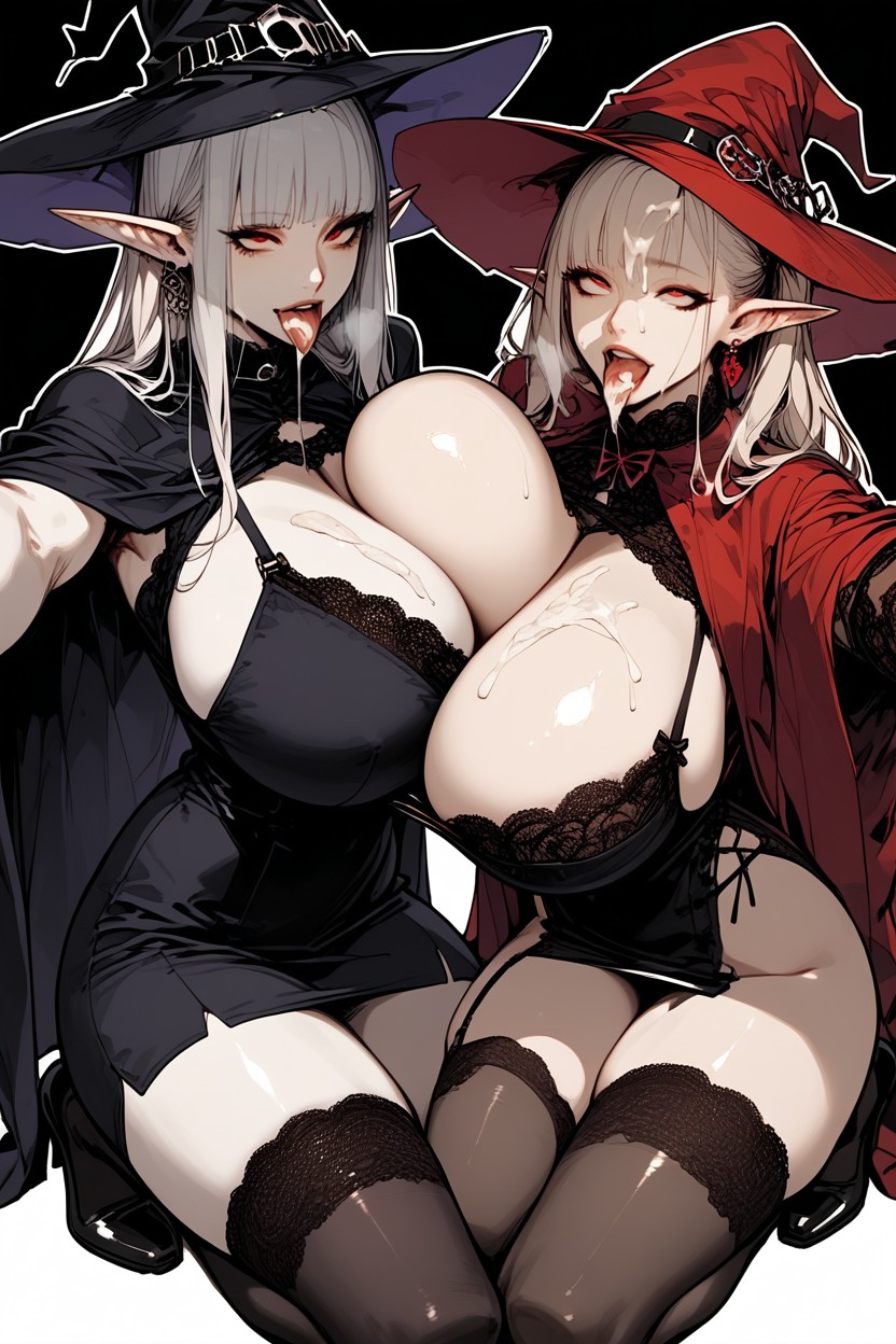 Steam, Cum On Tongue, Nipple Chain Hentai AI Porn