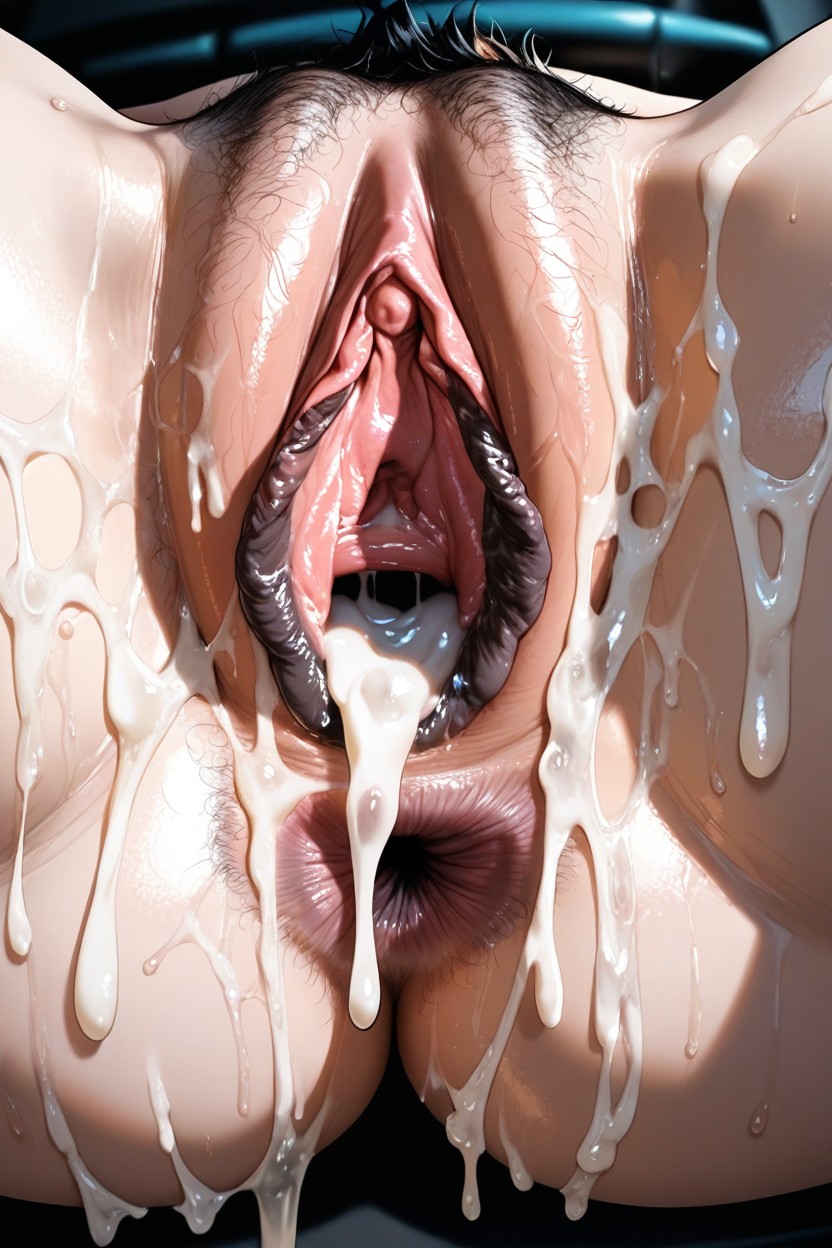 Close-up Pussy, 18+, Excessive Pubic Hair Hentai AI Porn