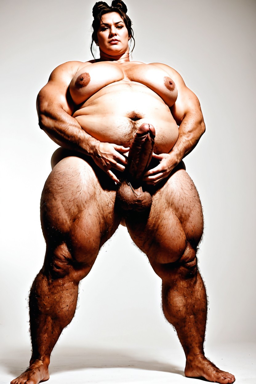 Fat, Very Tall, Asian Eyes Shemale AI Porn