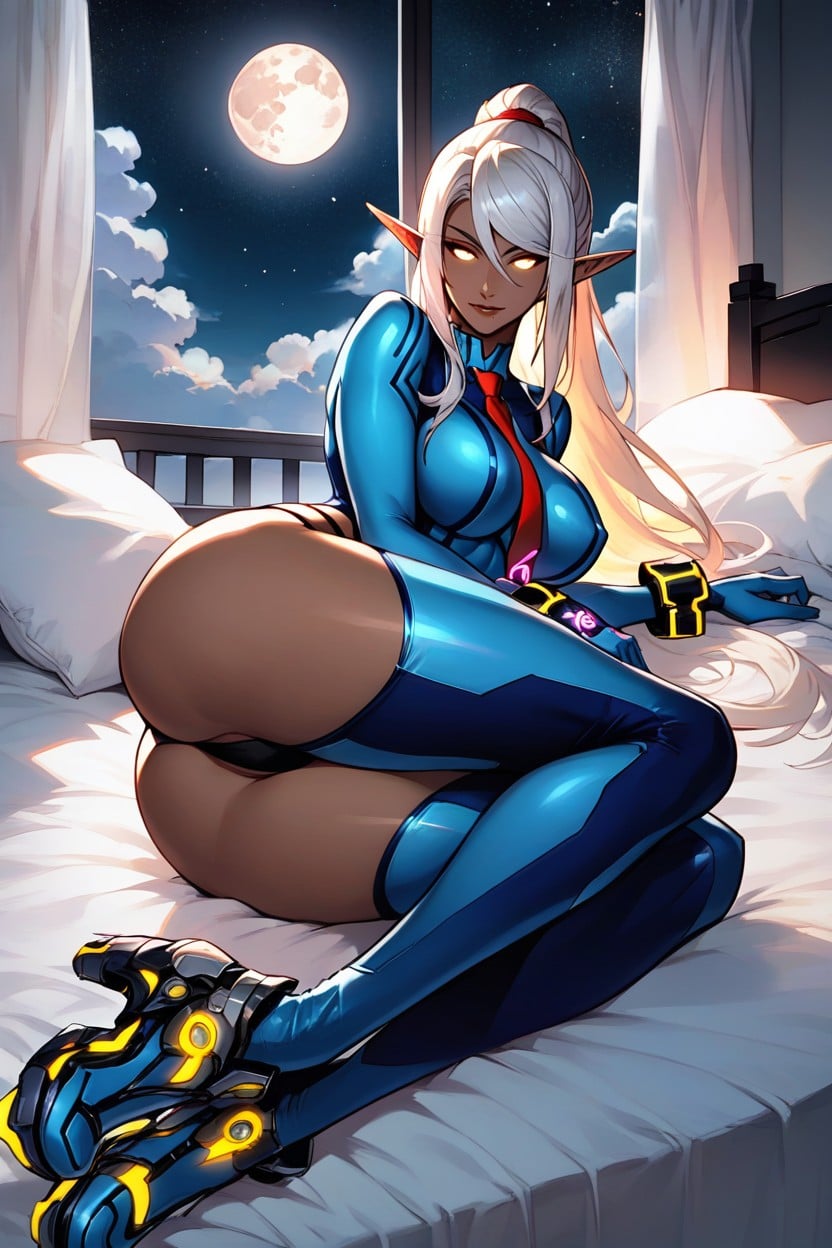 Panties, On_bed, Curtains Hentai AI Porn