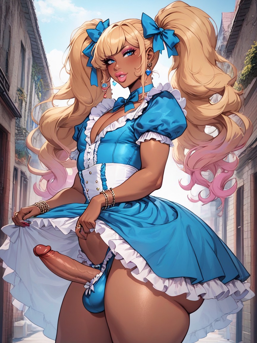 Massive Princess Dress, Sissified Chest, Light White Skin Porno shemale IA