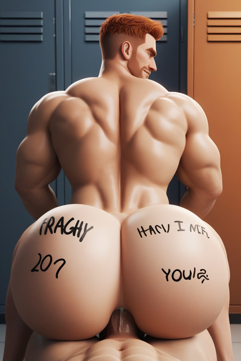 Muscular, Anal, Bottom Looks Evil AI Gay Porn