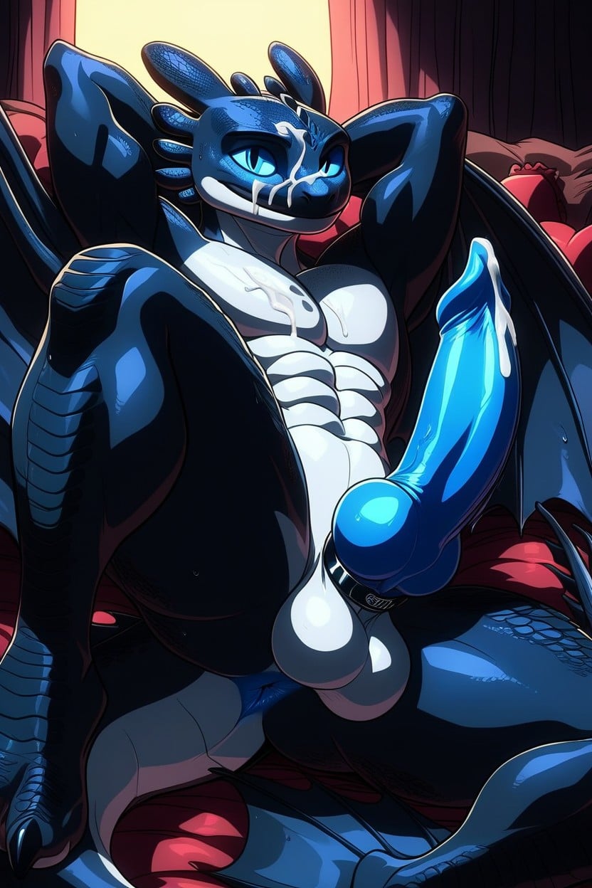 Wet Penis, Cock Ring, Cumshot Furry AI Porn