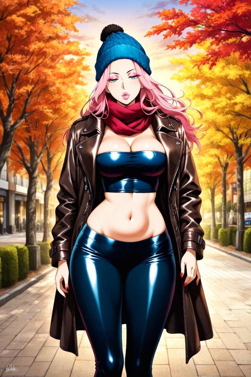 Bimbo, Long Face, Standing Hentai AI Porn