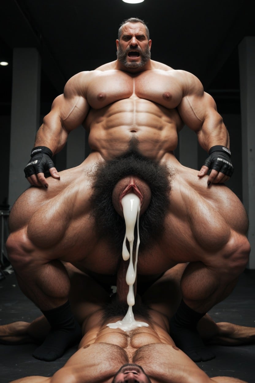 Aggressive Gay Sex, Transman With Extreme Fangs, Oversized Muscles AI Gay Porn