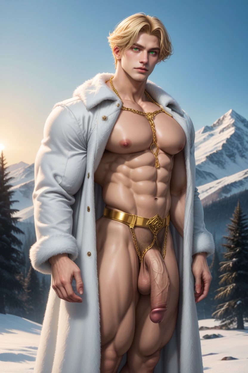 Smooth Skin, Pale Skin, Large Chest AI Gay Porn