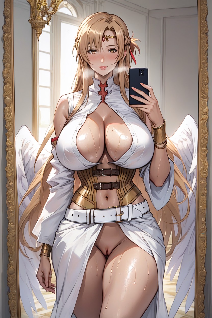 Heavy Breathing, Voluptuous, Long Legs Hentai AI Porn