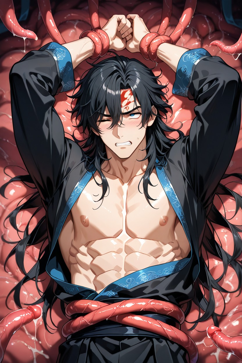Rolling Eyes, 18+, Tentacles AI Gay Porn