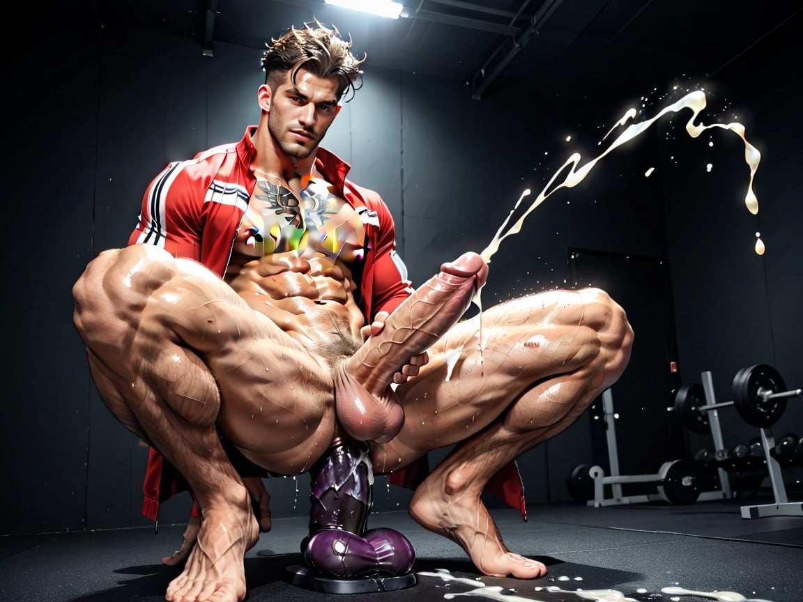 God Of Thunder As Sweaty Bully, Oiled Skin, 20+ AI Gay Porn