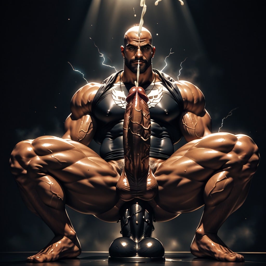 Extremely Handsome, Oversized Veiny Cock Visible, Open Clothes AI Gay Porn