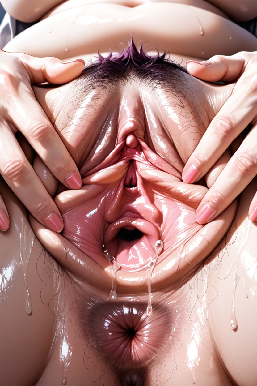 Puffy Pussy, Wet Vagina, Very Hairy Pussy And Anus Hentai AI Porn