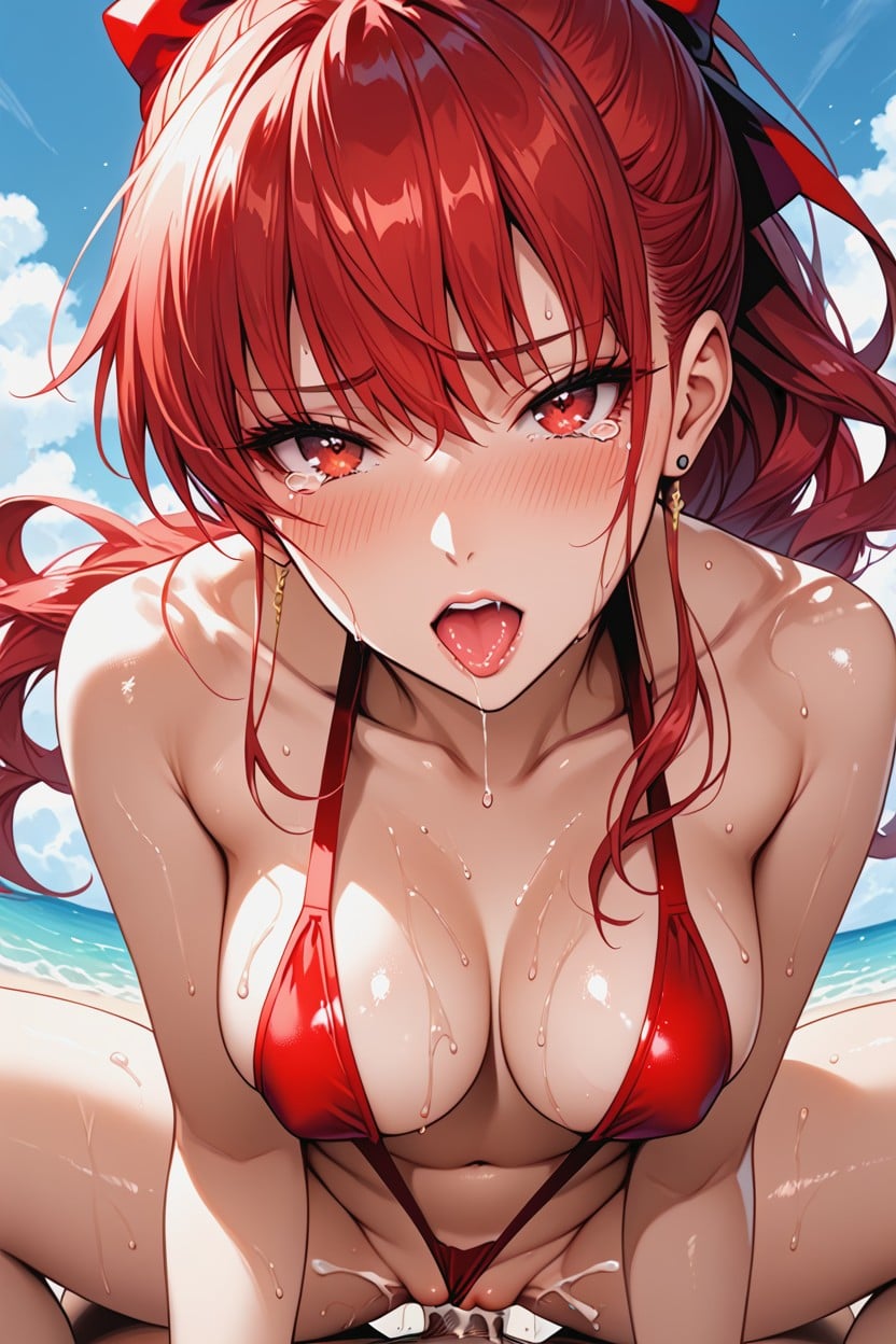 Looking At Viewer, Moaning, Front View Hentai AI Porn