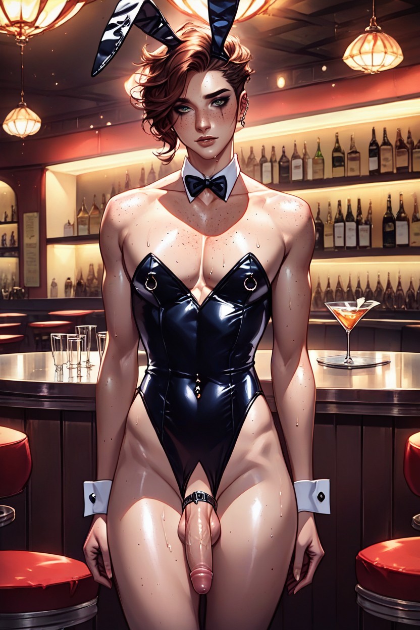 Skinny, Detailed Testicles, Femboytwink AI Porn