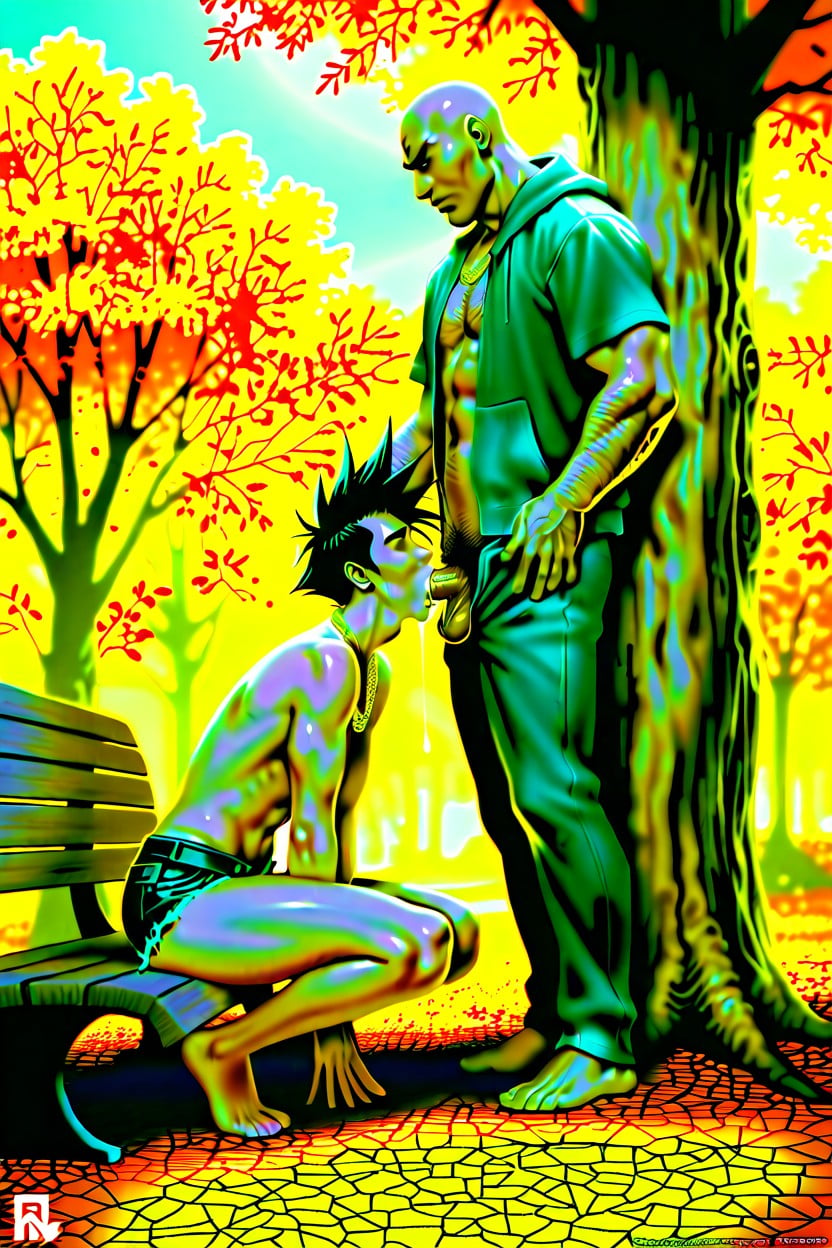 Melkor Mancin Artstyle, Cuntboy, Messy Spiky Spiked Hair AI Gay Porn