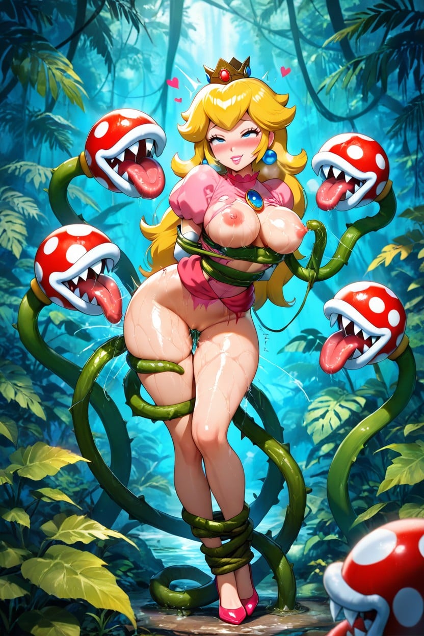 Plant Tied Up, Jungle, Body Tied Up Hentai AI Porn