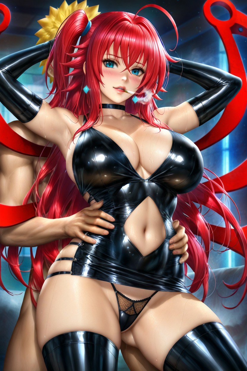 One Side Up, Dress, Blush Hentai AI Porn