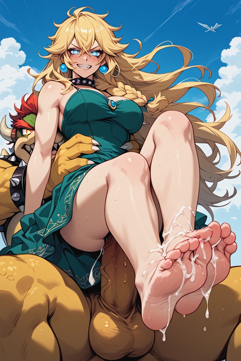 One Foot, 25+, Super Long Hair Length Hentai AI Porn