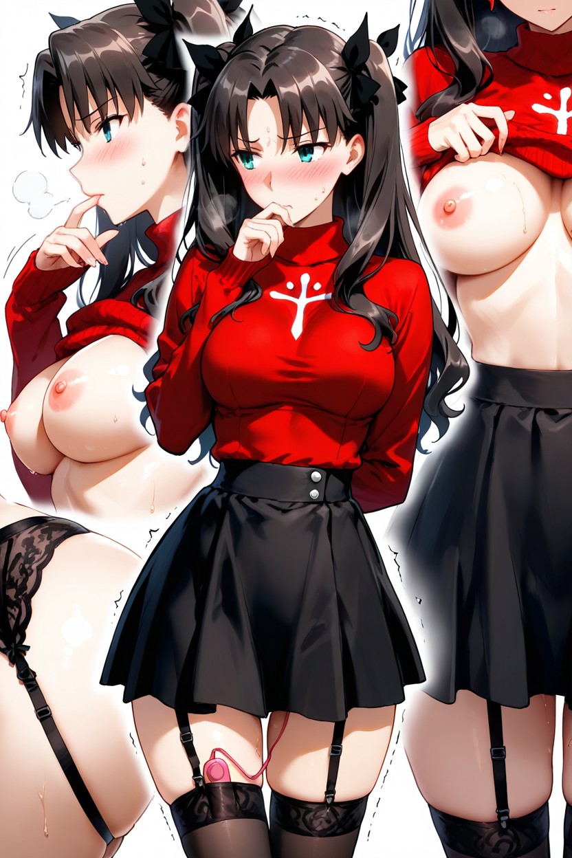 Multiple Views, Exposed Breast, Looking Away Hentai AI Porn