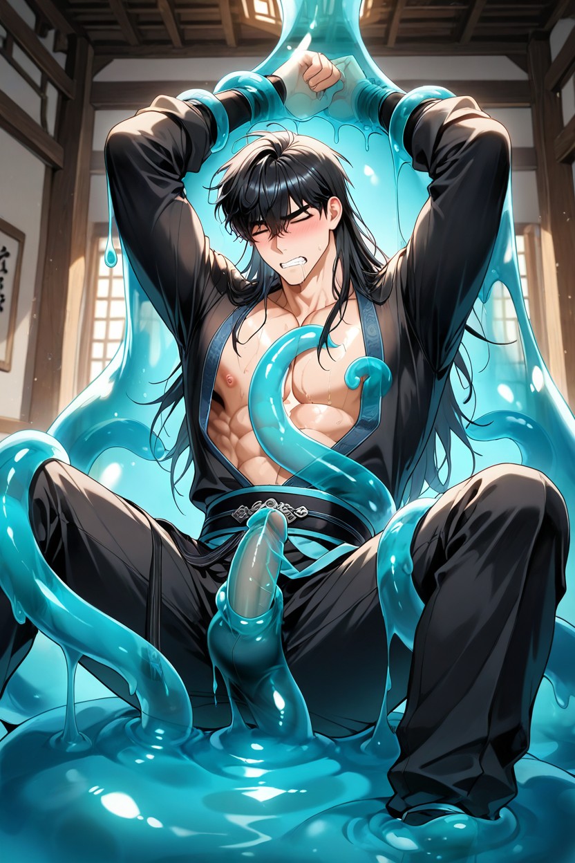 In The Bed, Lying On The Bed, Yaoi AI Gay Porn