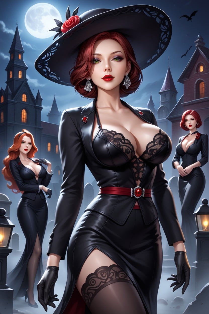 Happy, Ada Wong De Resident Evil, Widow's Veil Hentai AI Porn