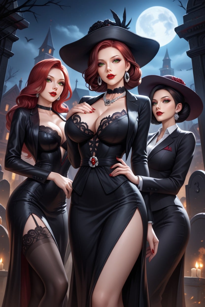 Widow's Veil, 25+, Beautiful Widow's Gown Hentai AI Porn