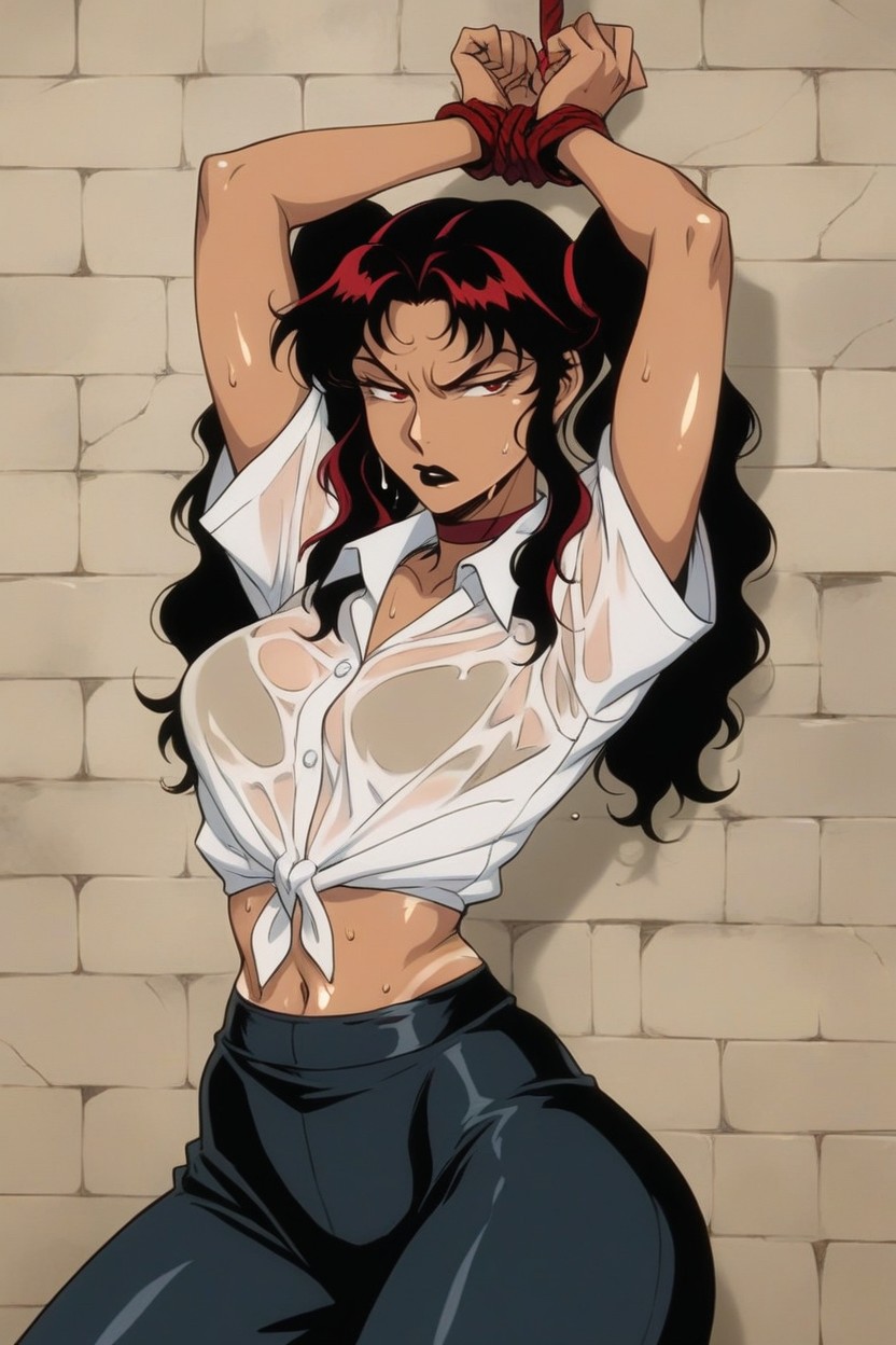 Perfect Anatomy, Red Highlights, Red Fingers Hentai AI Porn