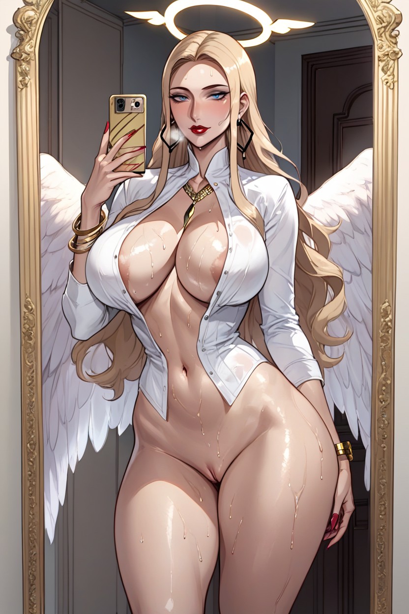 Horny, Whole Body, Navel Exposing Hentai AI Porn