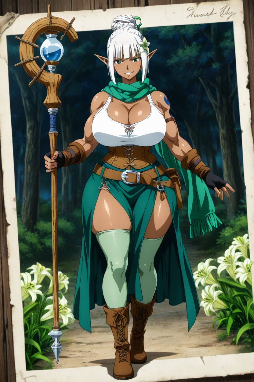 Waist Shot, Large Breast, Large Ass Hentai AI Porn