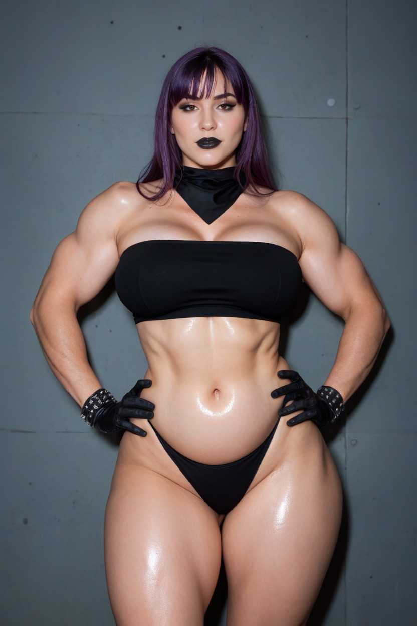 Black Bracelets, Black Lipstick, No Emotions AI Porn