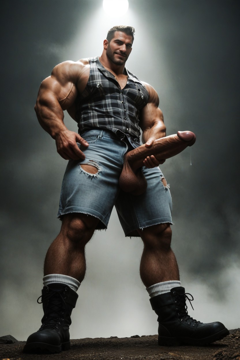Full Body, Six Pack, Scandinavian AI Gay Porn