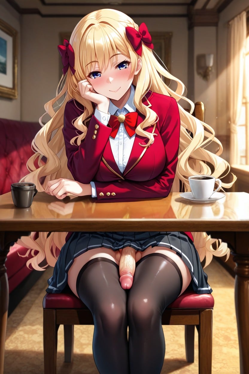 Detailed, Japanese Futanari Woman, Bare Waist Hentai AI Porn