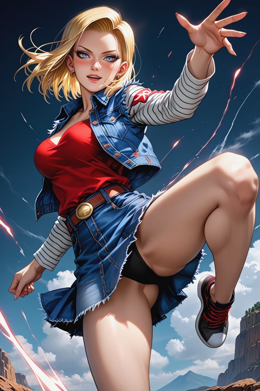 Floating In The Air, Seductive Pose, Long Jump Hentai AI Porn