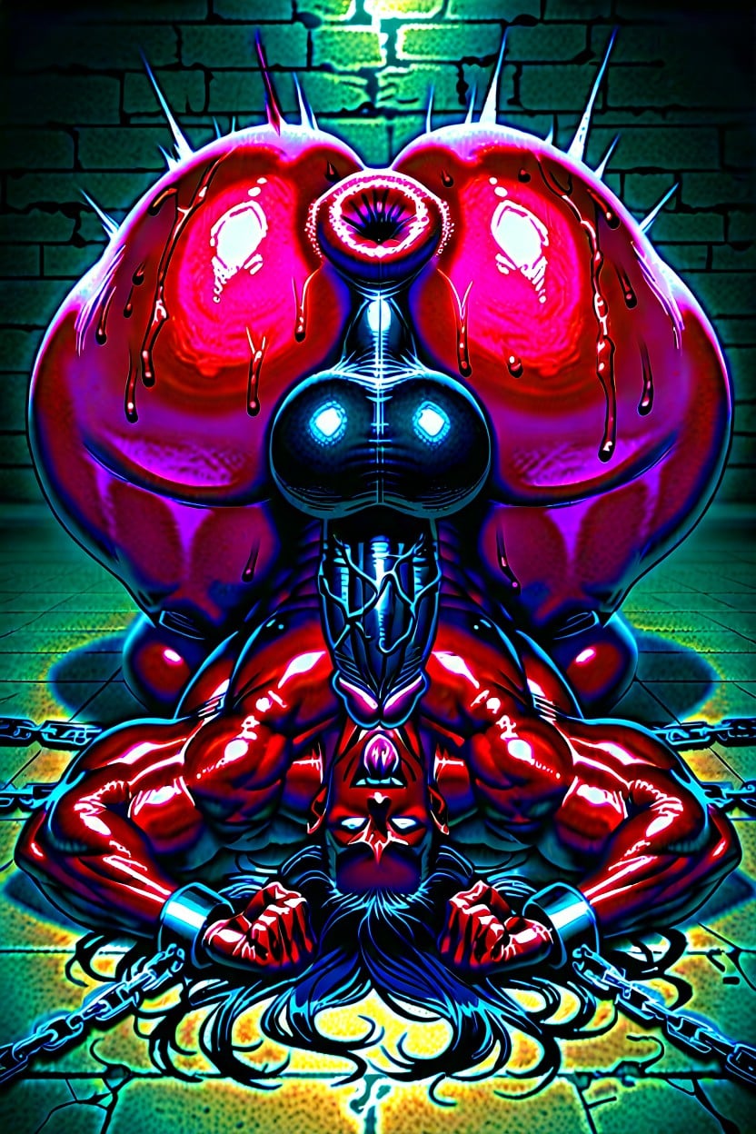 Fat, Ahegao, Fat Features At Joints AI Gay Porn