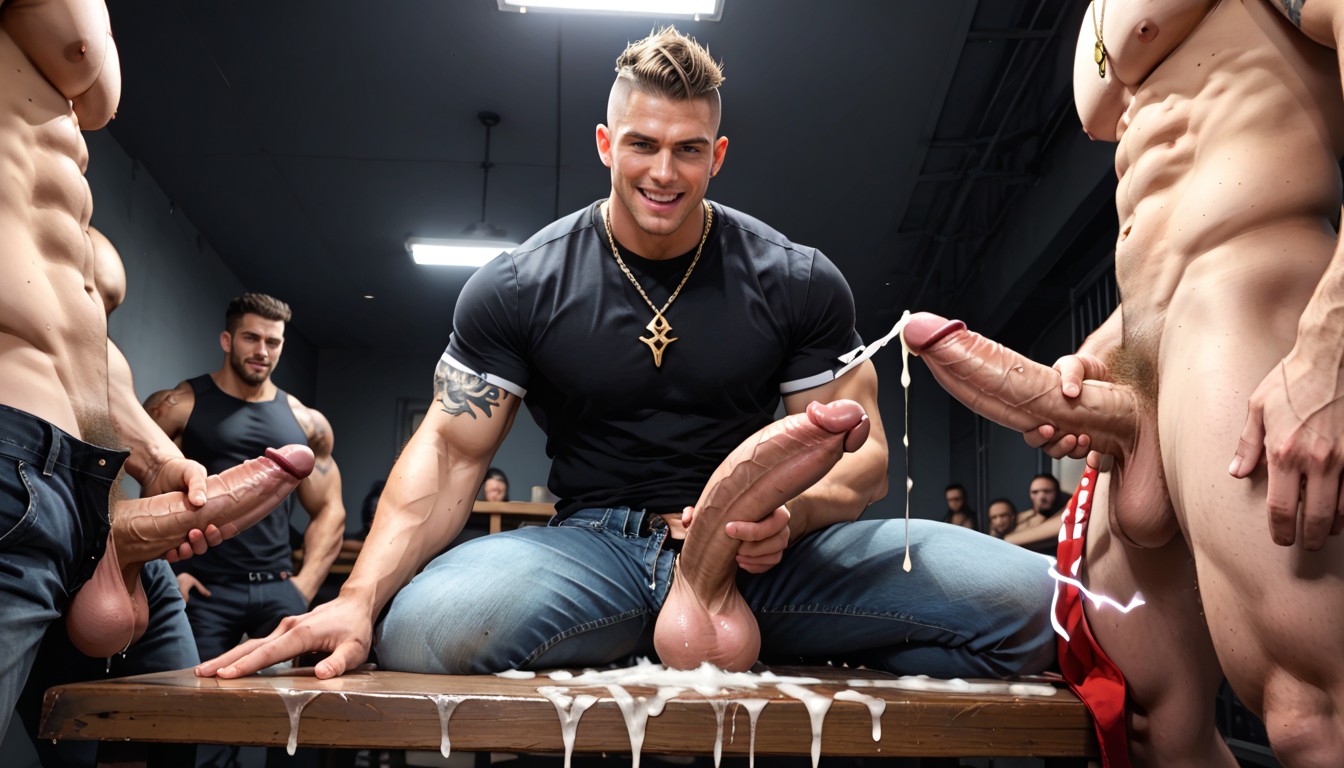Legs Spread, Wild West Sheriffs, Pubic Hair AI Gay Porn