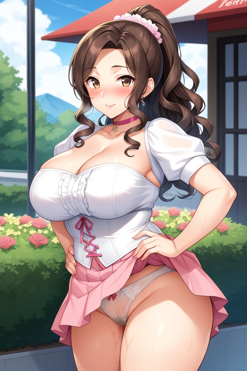 Playful Pose, Dutch, Pussy Juice Hentai AI Porn