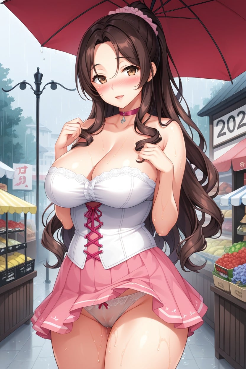 Wide Eyes, Curly, Front View Hentai AI Porn