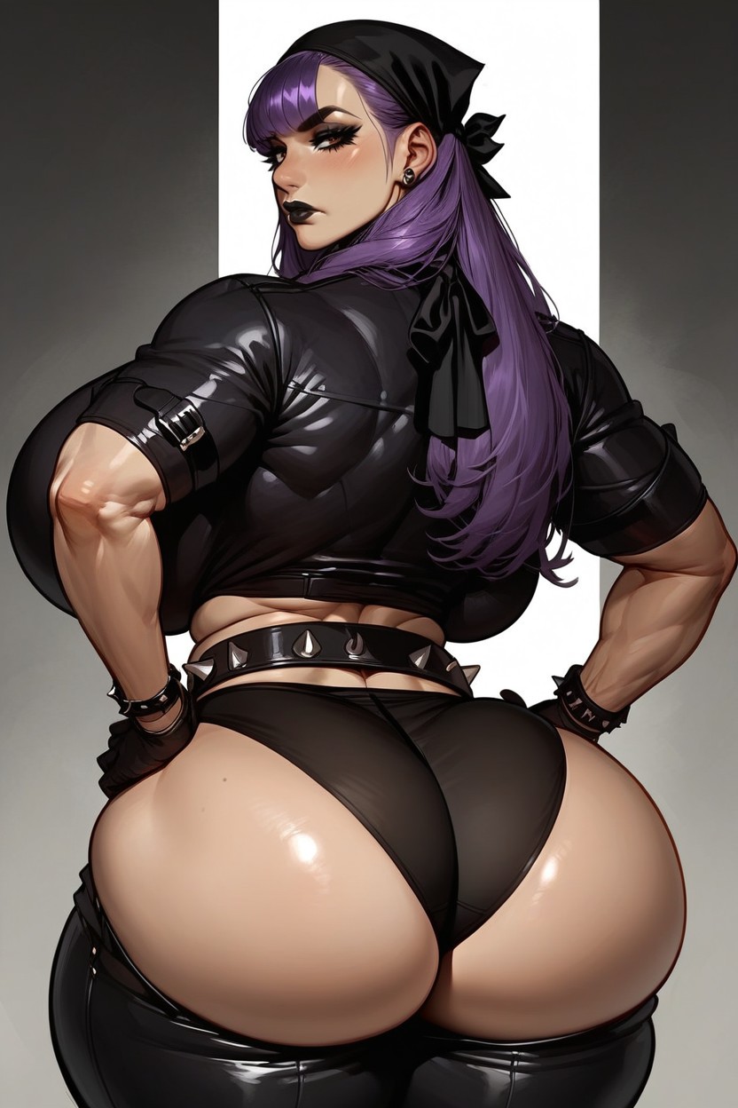 Obese, Panties Over Hips, Hands On Hips AI Porn
